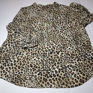 Zac &‎ Rachel Animal Print Top Plus Size 2X